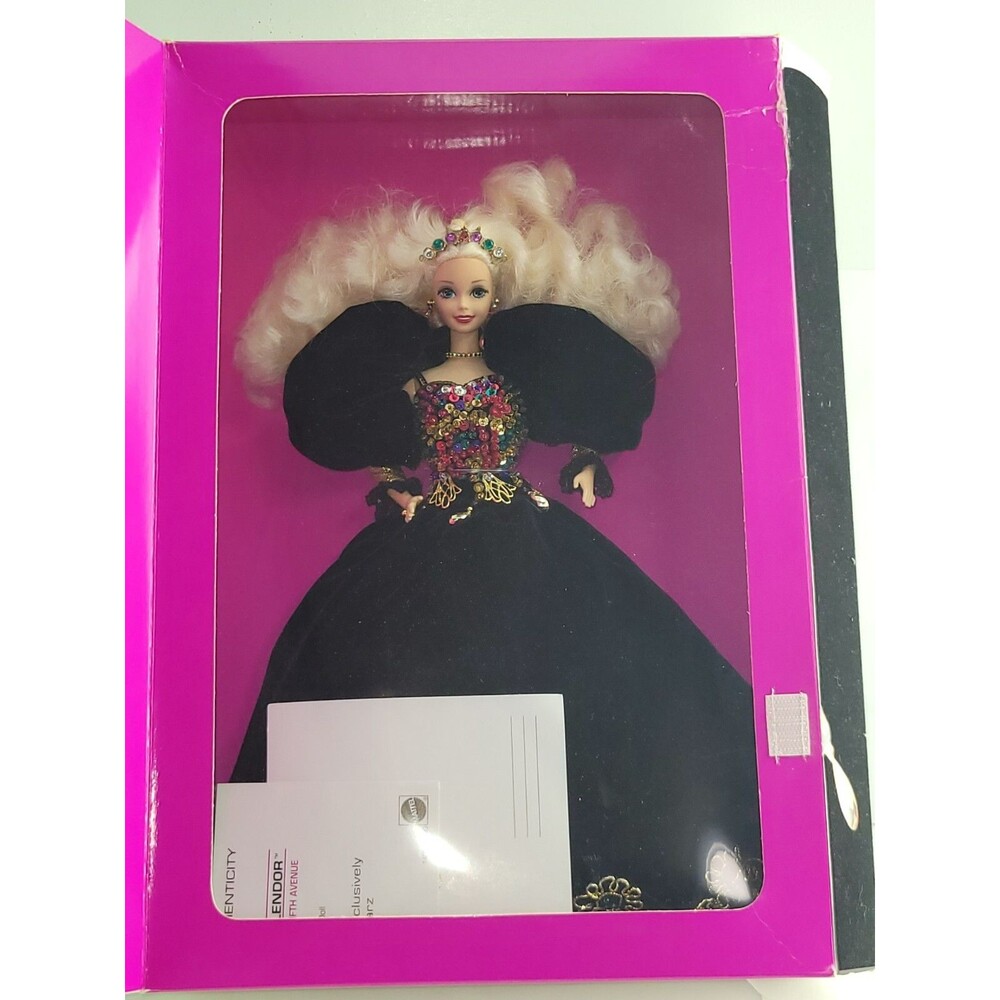 1995 Mattel FAO Swartz Floral Signature Jeweled Splendor Barbie in Box